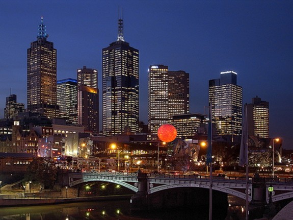 14m Helium Lighting Balloon for Festival Square in Melbourne, Australia
